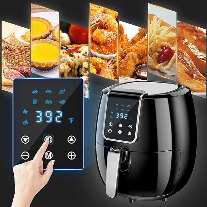 6-in-1 Air Fryer 7Qt Smart Electric Hot Airfryer Black M66660