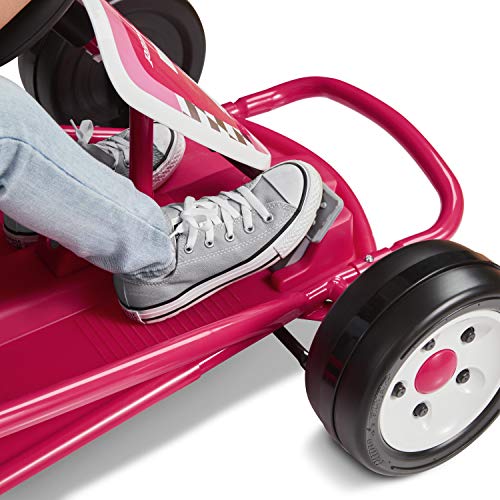 Kids Electric Go-Kart with Adjustable Seat, Rubber Wheels B5495