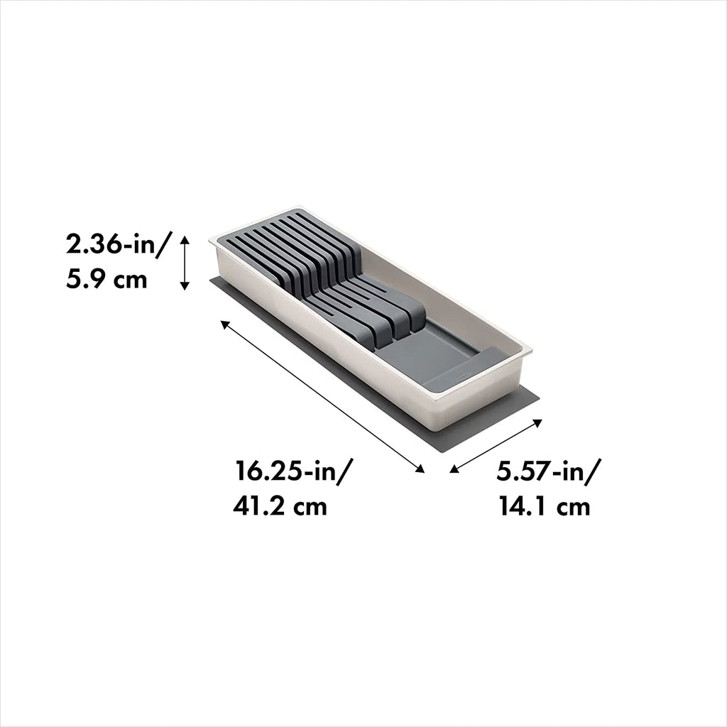 Compact Knife Drawer Organizer, White A703