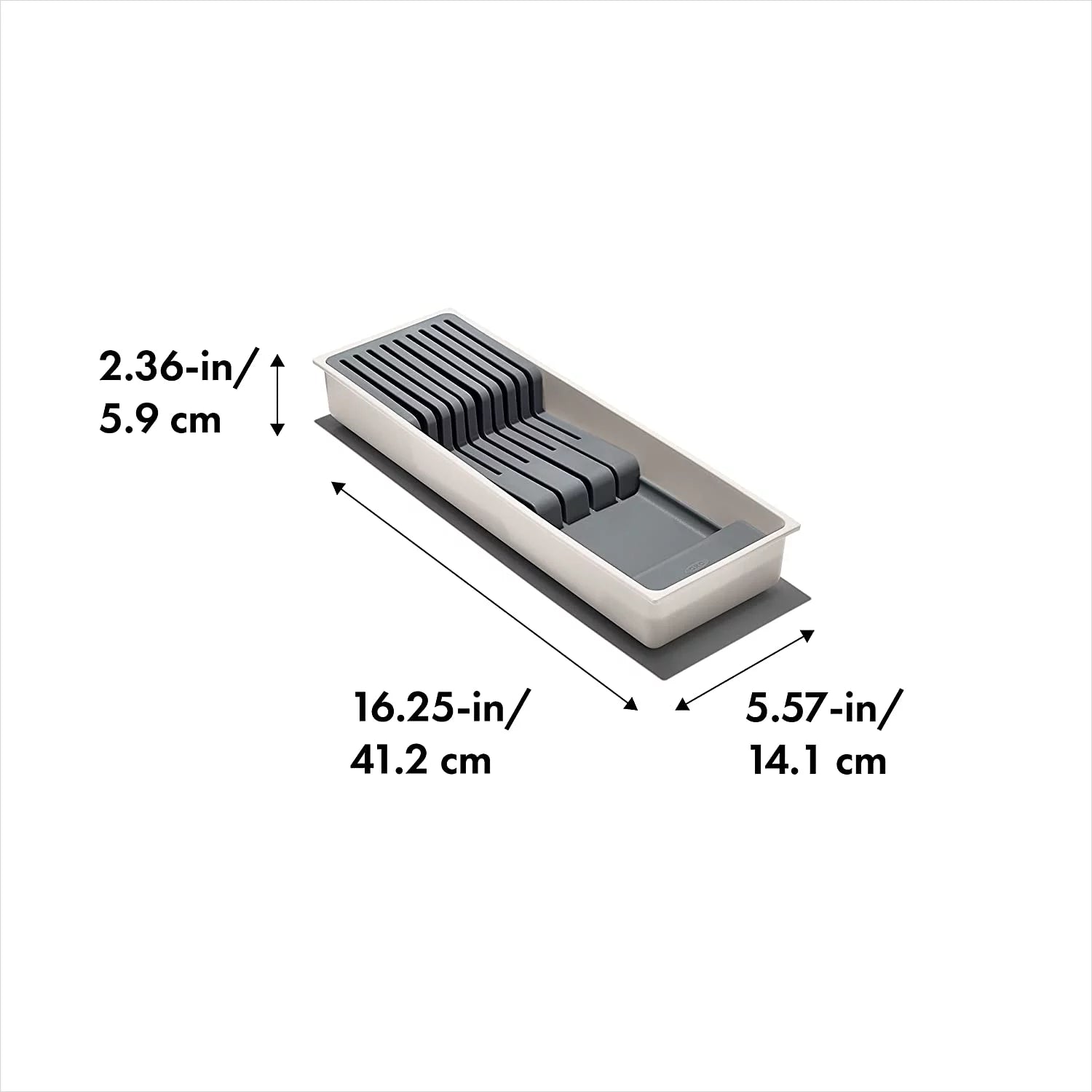 Compact Knife Drawer Organizer, White A703