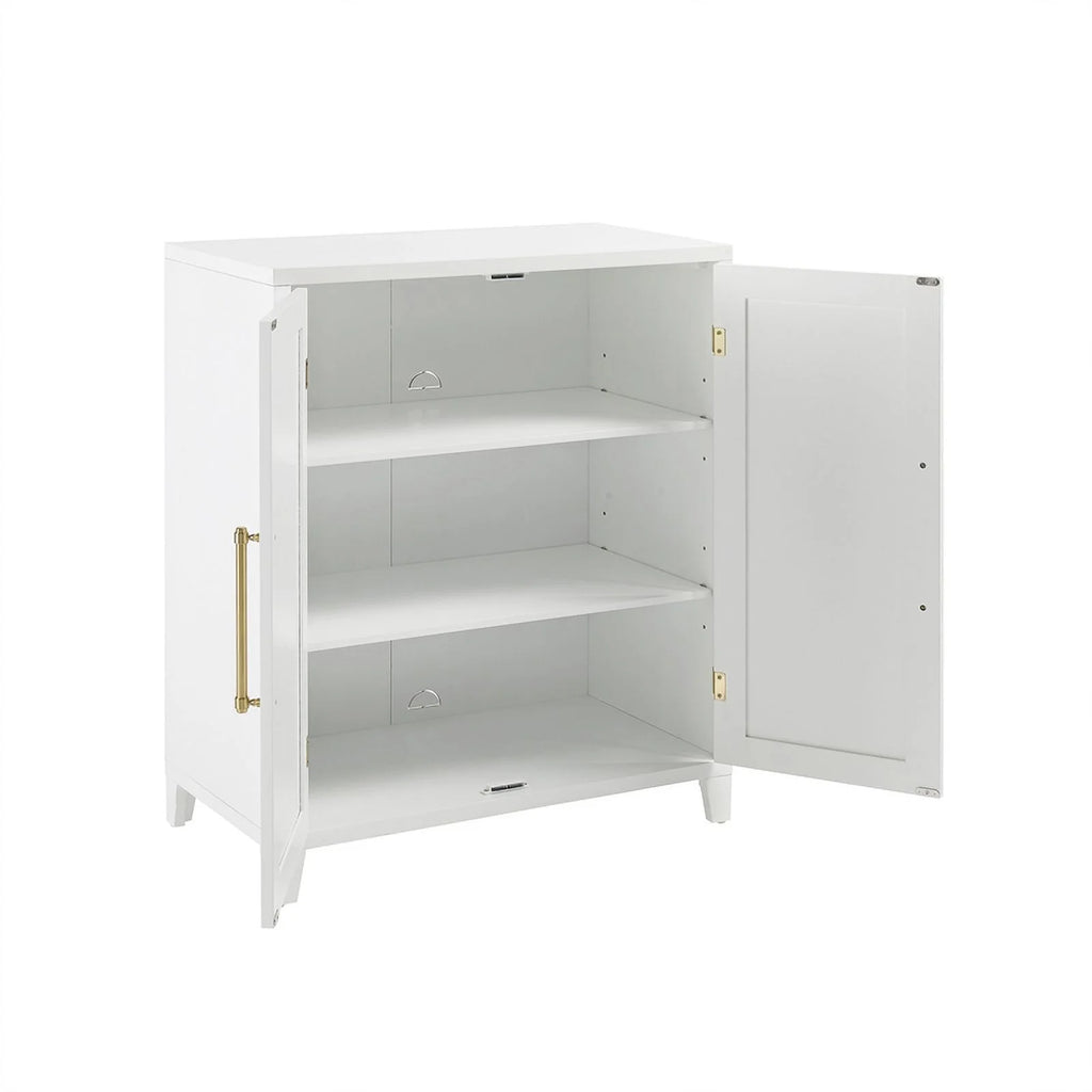 Stackable Wood Kitchen Pantry Storage Cabinet in White I978