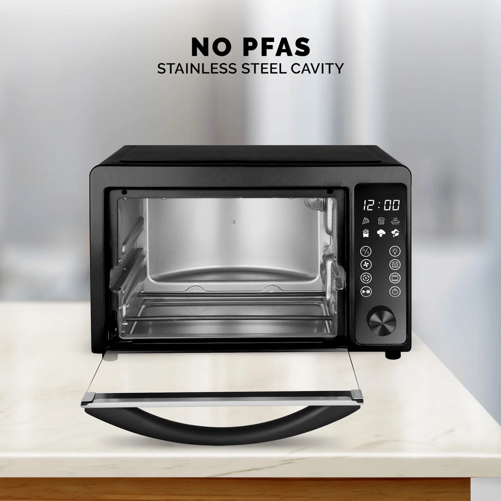 22-Quart Digital Touchscreen Air Fryer Toaster Oven, Black W14494
