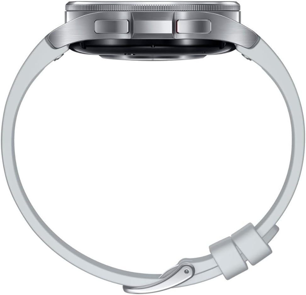 Galaxy Watch 6 Classic 43mm Stainless-Steel Smartwatch with Fitness Tracker, Heart Monitor, Bluetooth – Silver F980