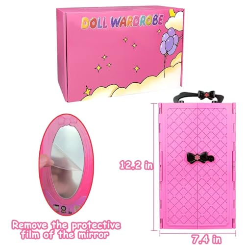 Doll Clothes and Accessories Set with Closet for 11.5 Inch Doll U34465