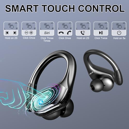 Wireless Earbuds Sport with Bluetooth 5.4, Noise Canceling, IP7 Waterproof Y686224