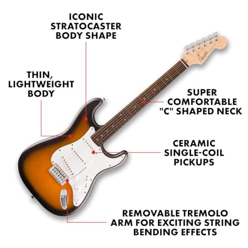 Electric Guitar for Beginners, Black Matte Finish C923