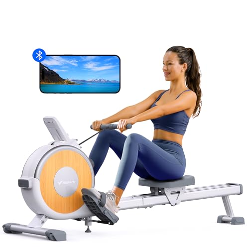 Magnetic Rowing Machine for Home, 16 Levels, Quiet Resistance, 350lbs Capacity D864861