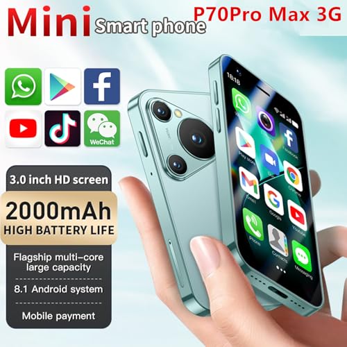Mini Smartphone 3.0 Inch WiFi GPS Quad Core Android 8.1 Dual Sim HD Camera 2GB RAM 16GB ROM N523