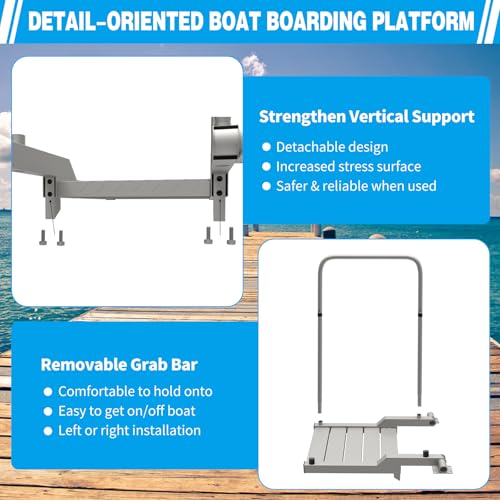 Boat Boarding Platform and Dock Extension Step Up & Down Fixed P430