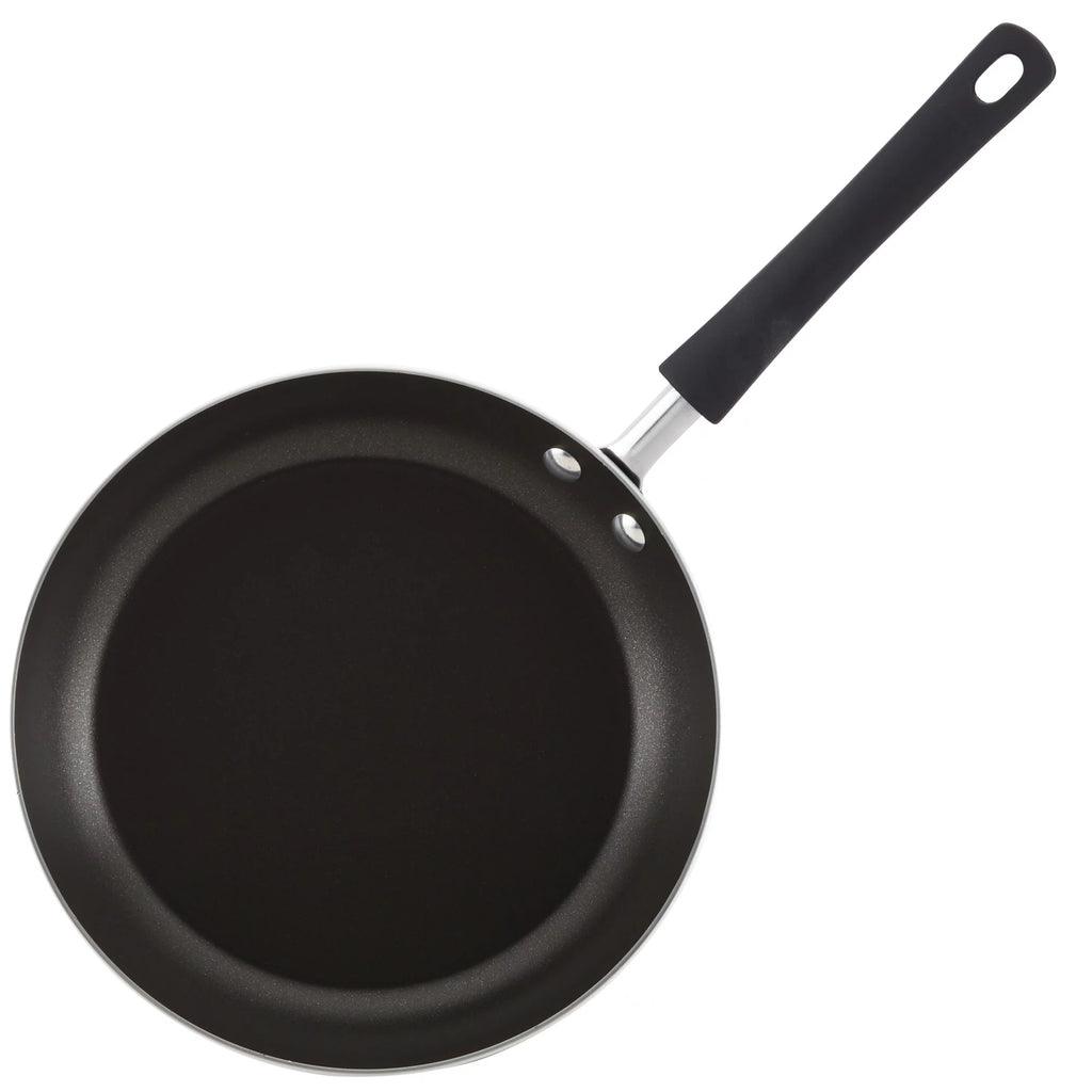 3 Piece Nonstick Frying Pan Set, Aluminum, Aqua I9037