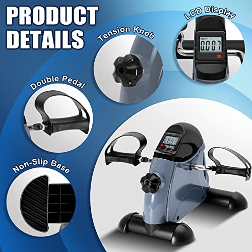 Under Desk Bike Pedal Exerciser with LCD Display A386994