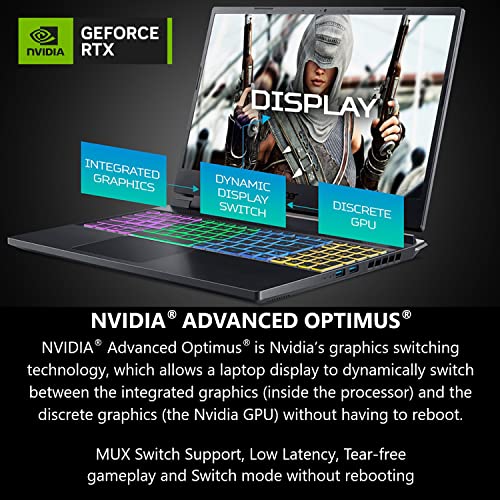 Gaming Laptop 16" 165Hz IPS, AMD Ryzen 7, RTX 4060, 16GB DDR5, 512GB SSD F577046
