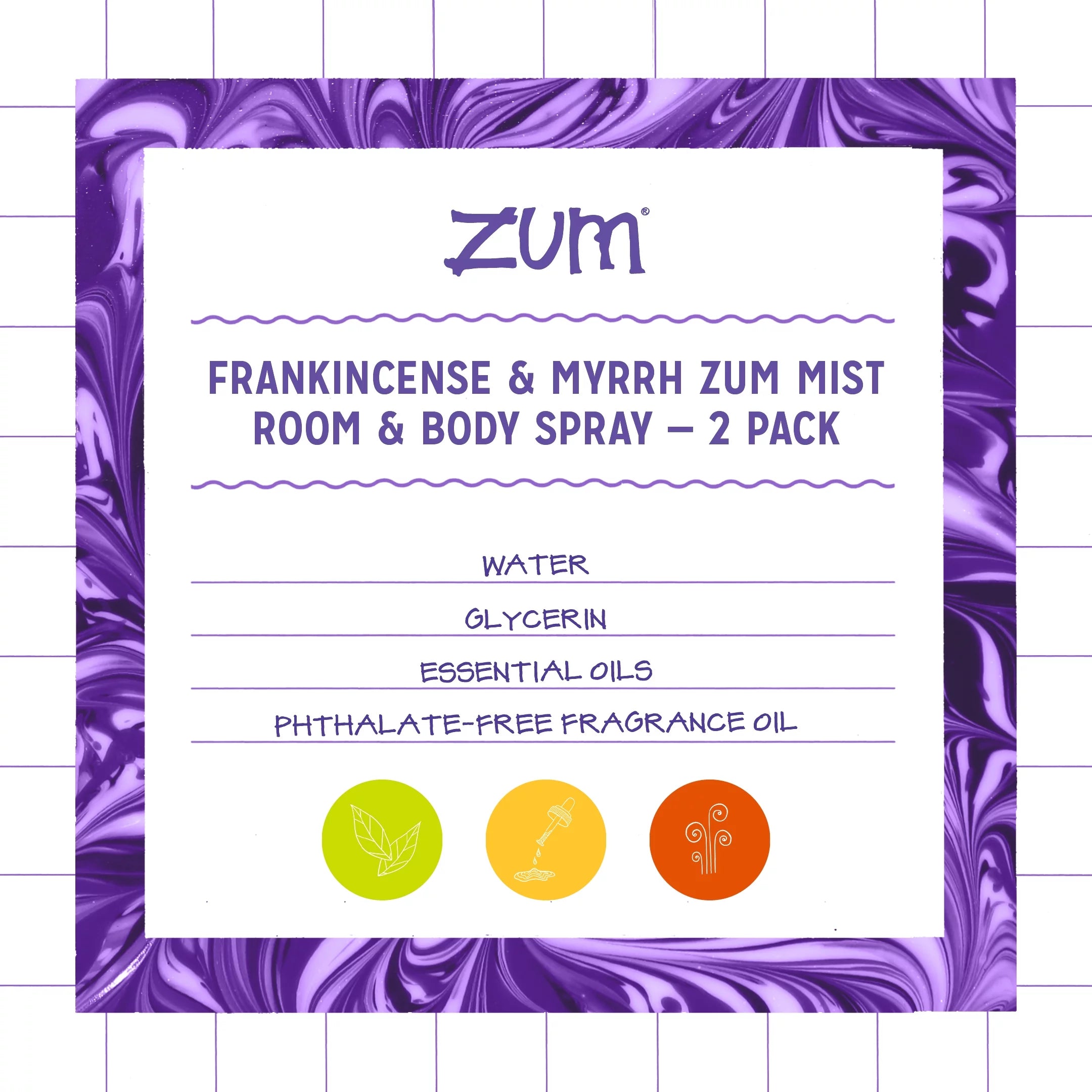 Frankincense and Myrrh Room and Body Spray, 4 fl oz (2 Pack) L853