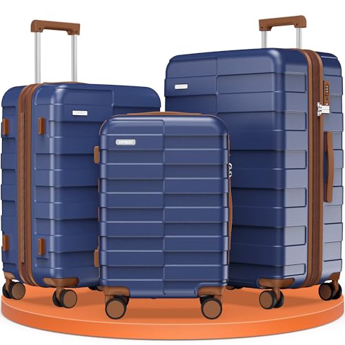 Luggage Set 3 Piece Hardside Expandable Lightweight with TSA Lock Spinner Wheels H69941