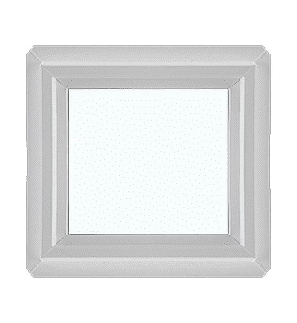 Shed Windows and More 16" x 16" Double Pane Window Non-Opening Window Tempered Low-E Glass White Vinyl Frame
