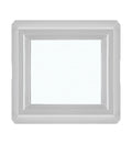 Shed Windows and More 16" x 16" Double Pane Window Non-Opening Window Tempered Low-E Glass White Vinyl Frame