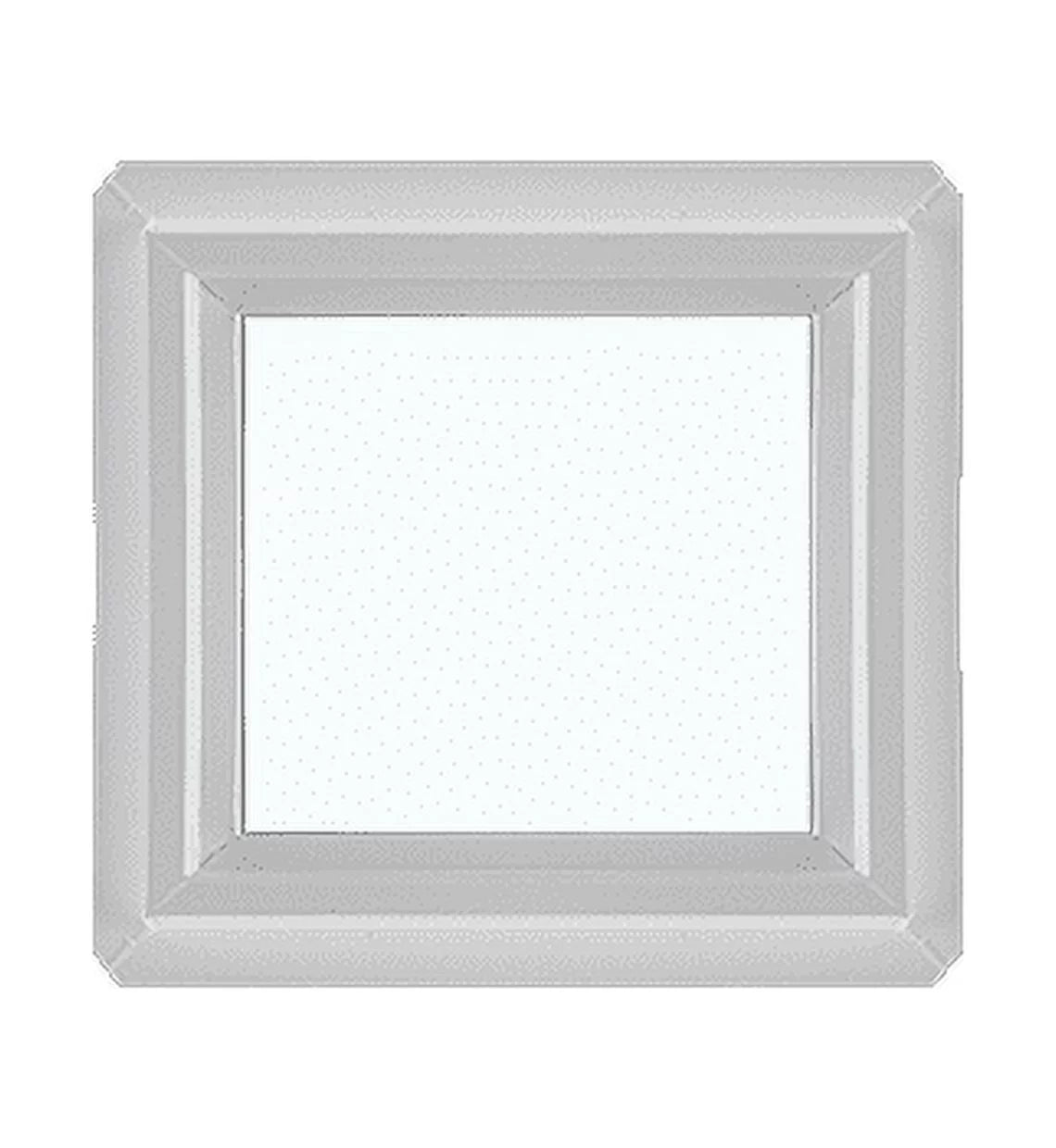 Shed Windows and More 16" x 16" Double Pane Window Non-Opening Window Tempered Low-E Glass White Vinyl Frame