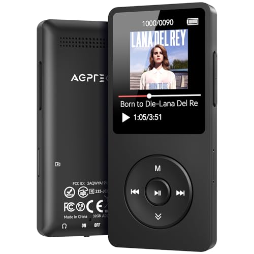 MP3 Player with Bluetooth 5.3, 1.8 Inch Screen, FM Radio, Voice Recorder I138