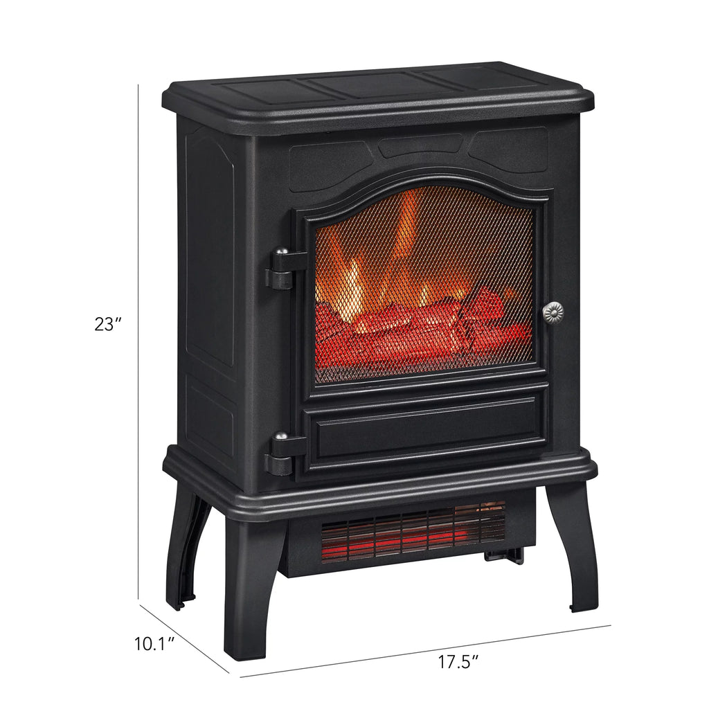 Infrared Quartz Electric Stove Heater, 1500W, Black I5759