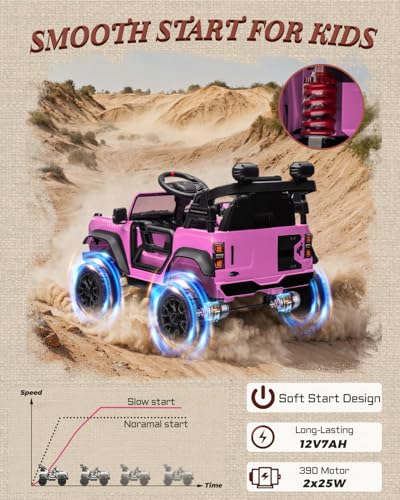 24V Ride on Car for Big Kids, 2 Seater with Remote Control, Pink O4976