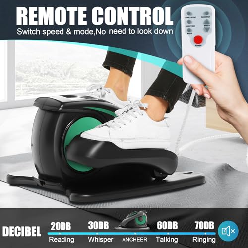 Under Desk Elliptical Machine - Quiet Pedal Exerciser for Seniors, Office & Home N263