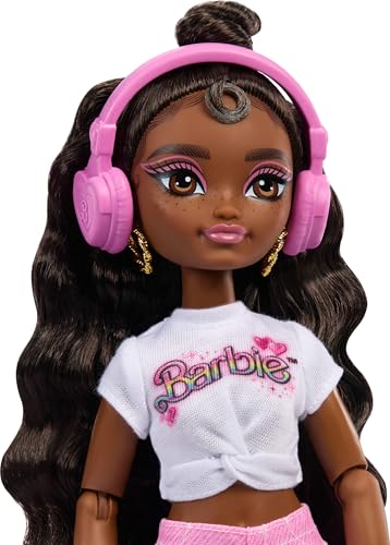 Renee Posable Roller Skating Fashion Doll with Black Hair and Accessories V354174