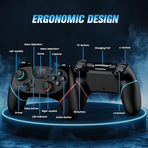 2 Pack Wireless Switch Controllers with Motion Sensor and Vibration R44921