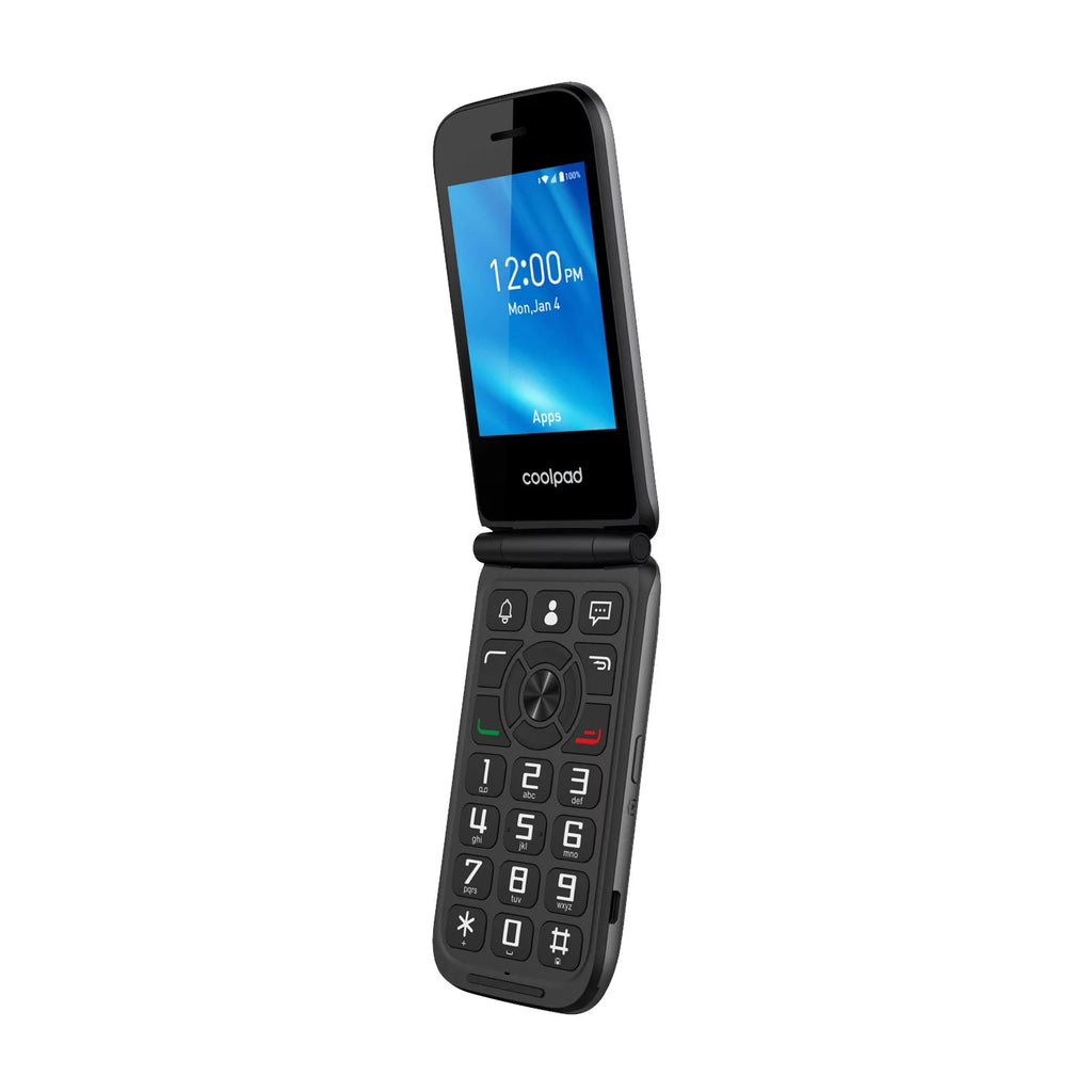 Unlocked 4G LTE Big Button Flip Phone, Gray V65109
