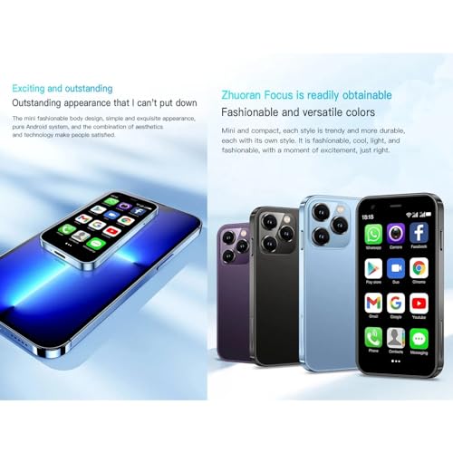 Mini Smartphone 3.0 Inch Unlocked 3G Dual SIM Mobile Phone (Purple) T14959