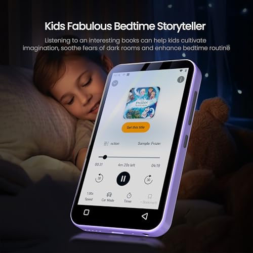 80GB Kids MP3 Player with Bluetooth, Parental Controls, WiFi, 4" Screen (Pink) C6683