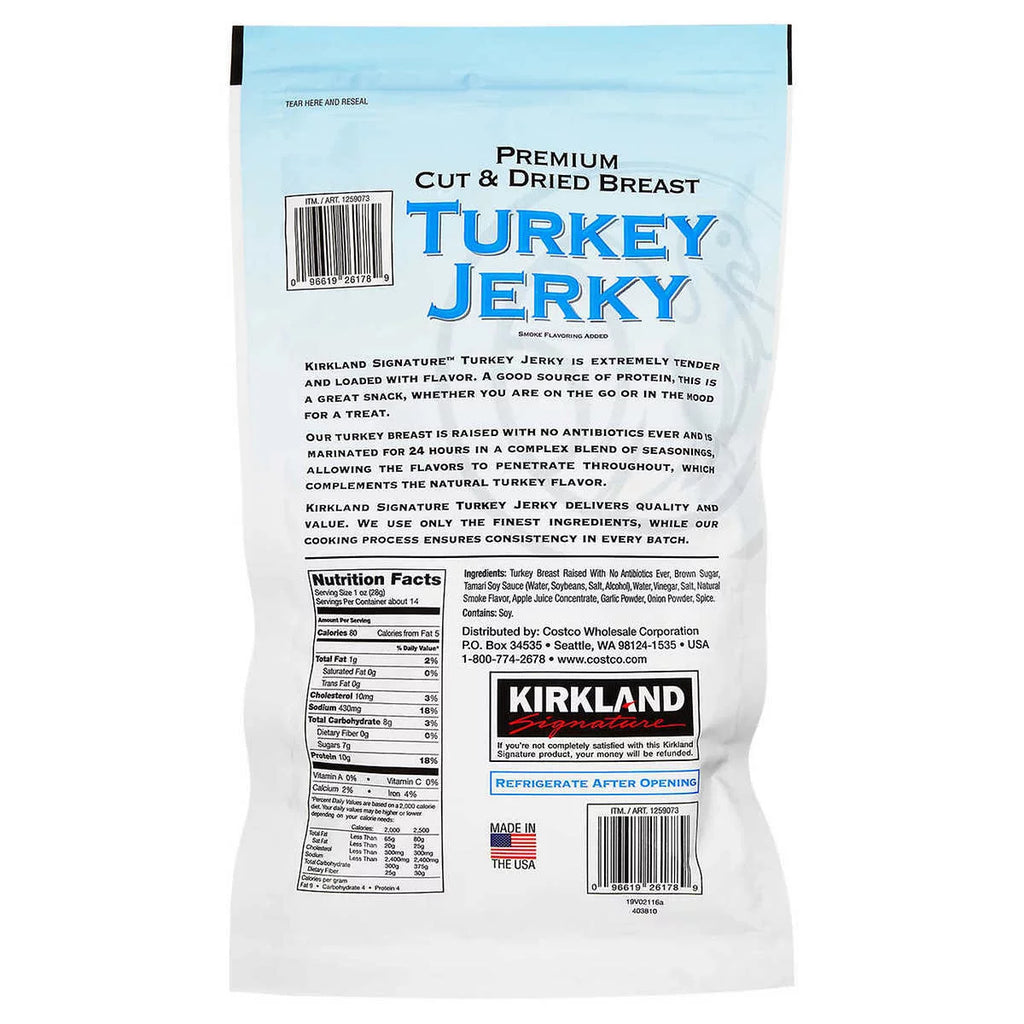 Turkey Jerky, 13.5 Ounce K92594