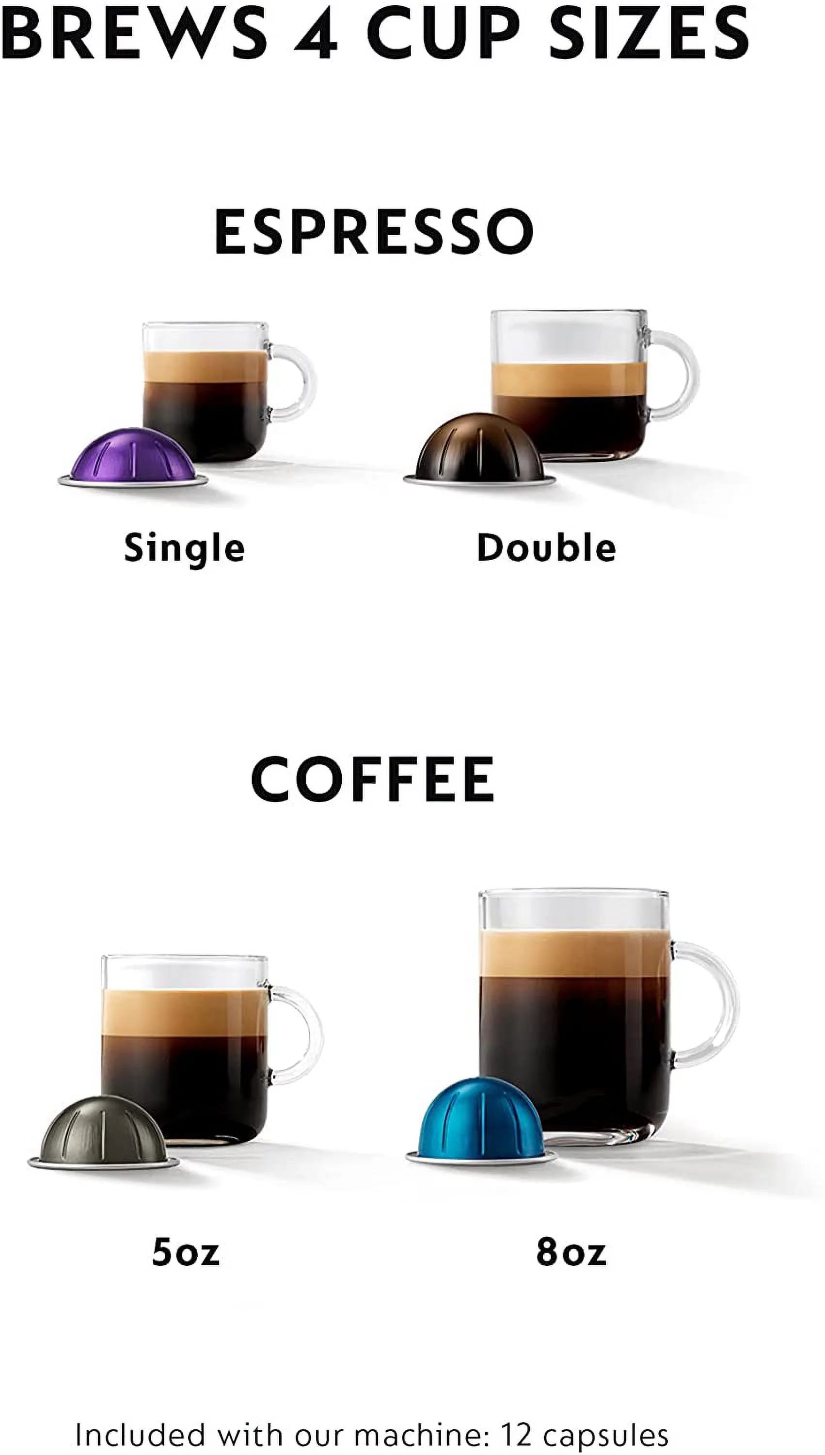 Nespresso Vertuo Next Coffee and Espresso Machine White J6732
