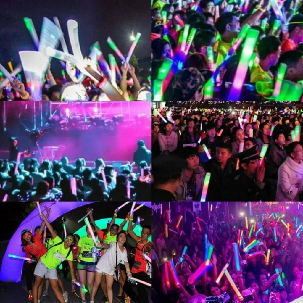 LED Foam Sticks 18in Glow Wands Party Supplies C63298
