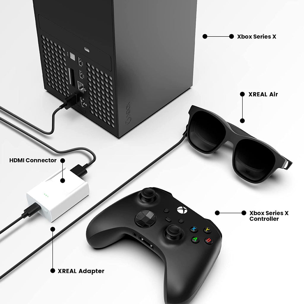 AR Glasses with Adapter Bundle, 3-Level Electrochromic Dimming, 120Hz W637851