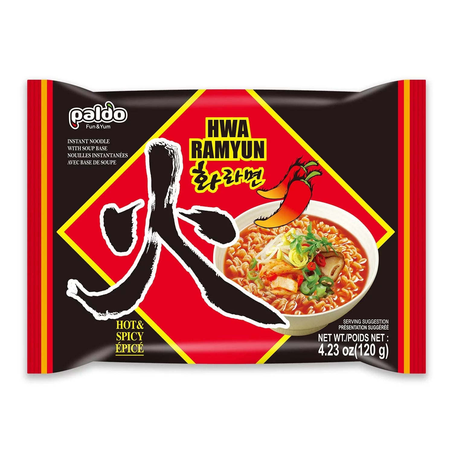 Extra Hot & Spicy Instant Noodles with Spicy Broth, 120g x 10 Pack X25632