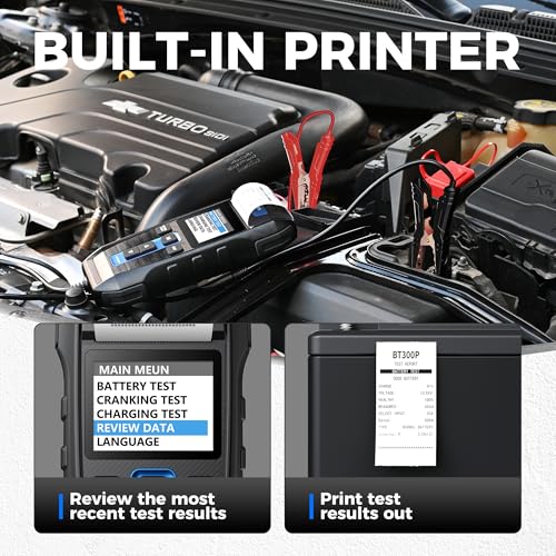 Car Battery Tester 12V 24V 100-2000CCA with Printer Y343474