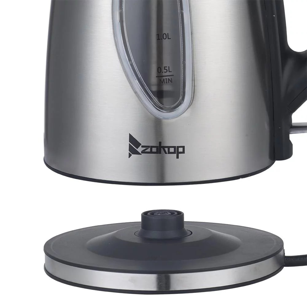 Stainless Steel Electric Tea Kettle with Boil-Dry Protection W266177