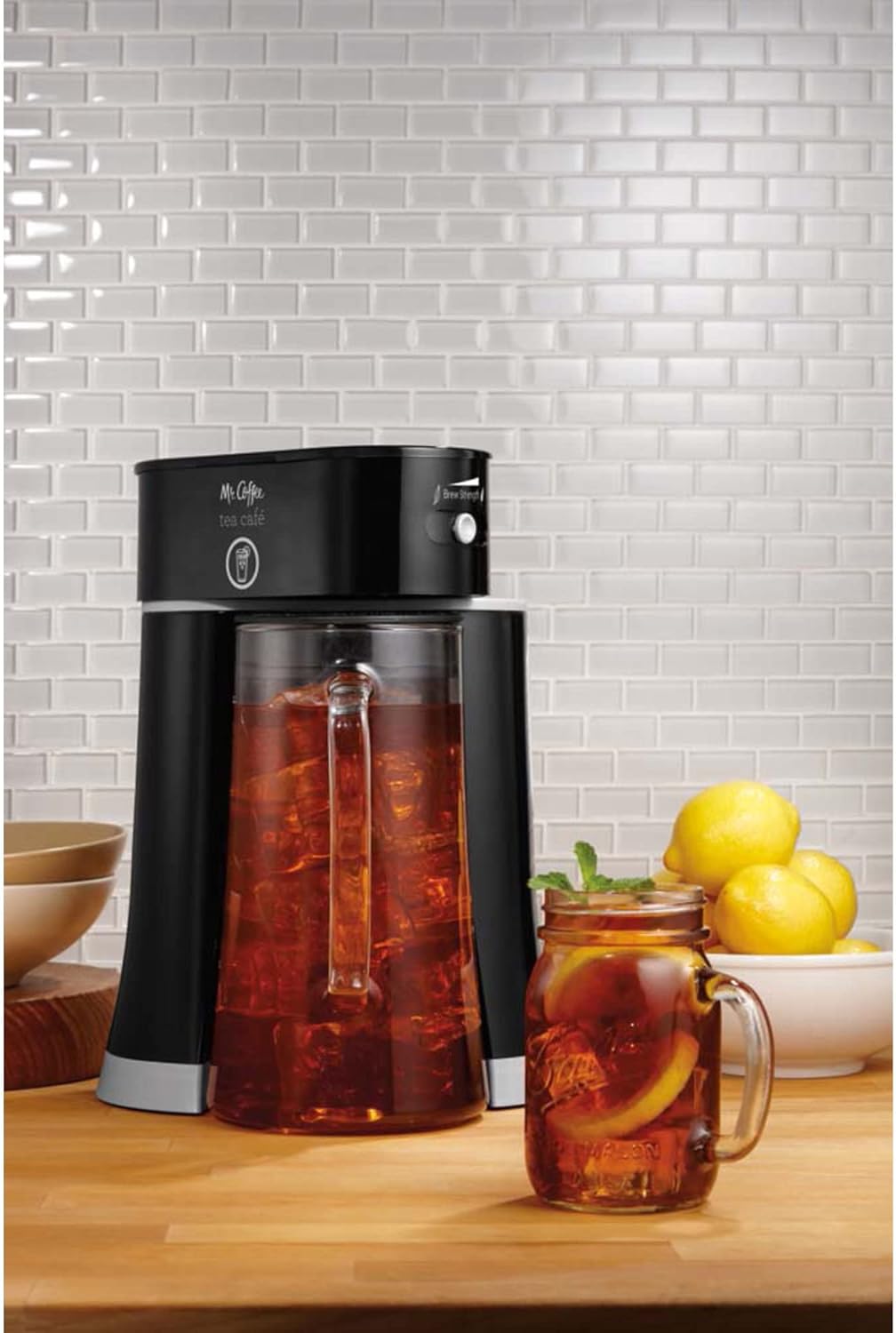 2-in-1 Iced Tea Brewing System with Glass Pitcher, 2.5 quarts U59454
