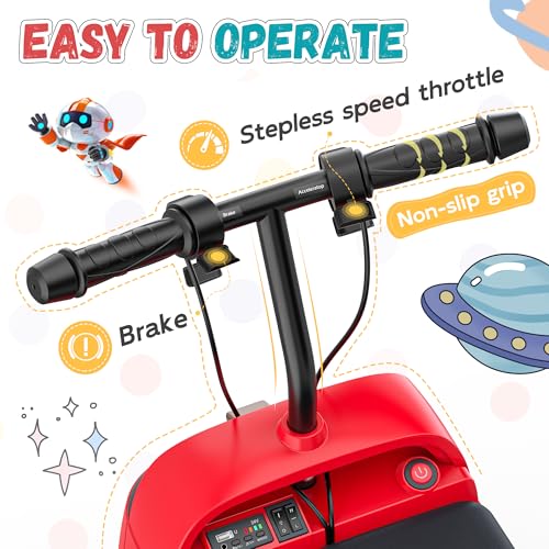 24V Kids Ride-On Car, 180W Brushless Motor, Max 5Mph, Red V9501