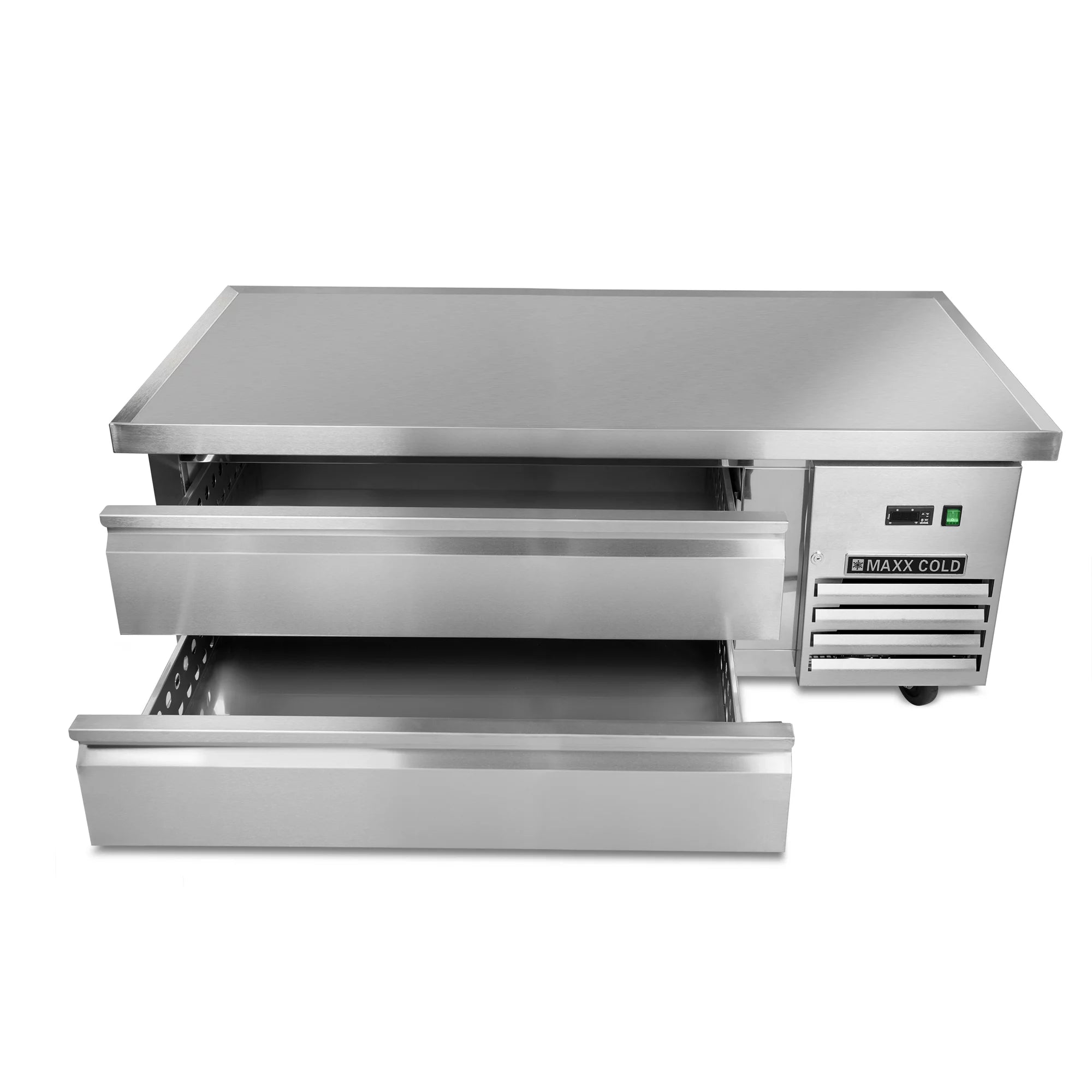 Two-Drawer Refrigerated Chef Base, 62"W, Stainless Steel W905