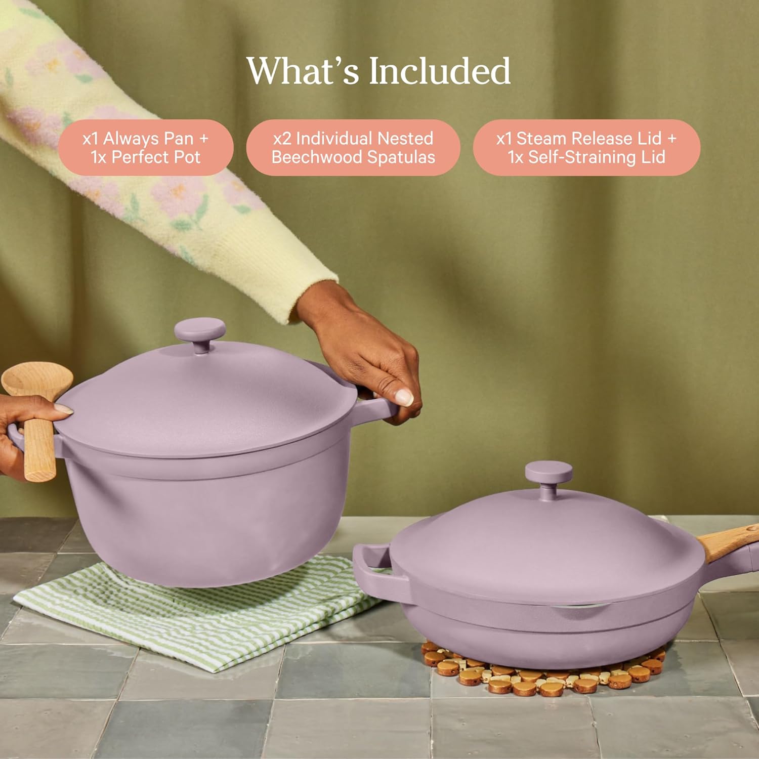 Multi-Functional Cookware Set Replaces 18 Pieces K41115