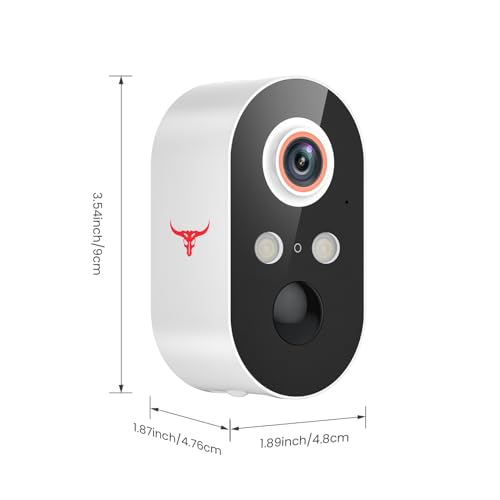 Wireless Security Camera 2-Pack, 1080p Outdoor, Color Night Vision, Motion Detection N66321