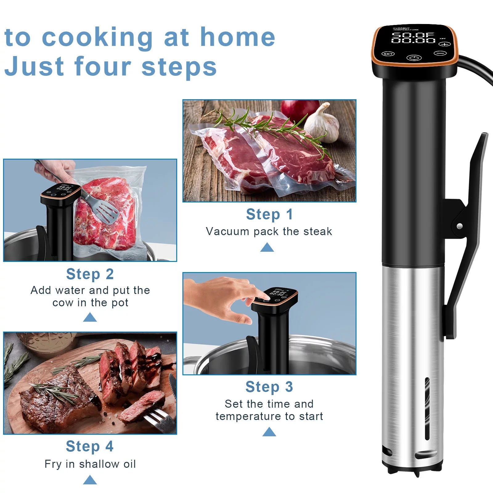 Sous Vide Precision Cooker 1100W Immersion Circulator M24117
