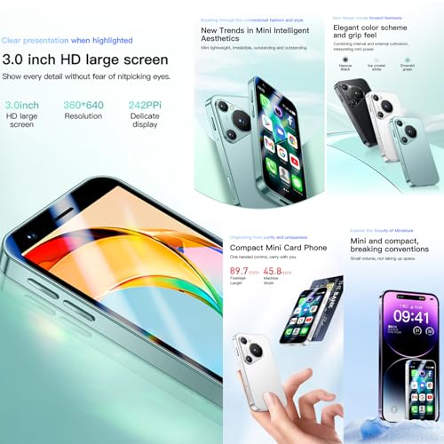 Mini Smartphone 3.0 Inch WiFi GPS Quad Core Android 8.1 Dual Sim HD Camera 2GB RAM 16GB ROM N523