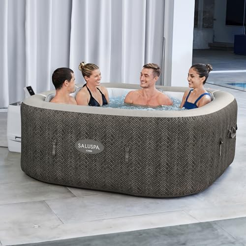 Inflatable Hot Tub Spa with LED Lights and App Control V9433