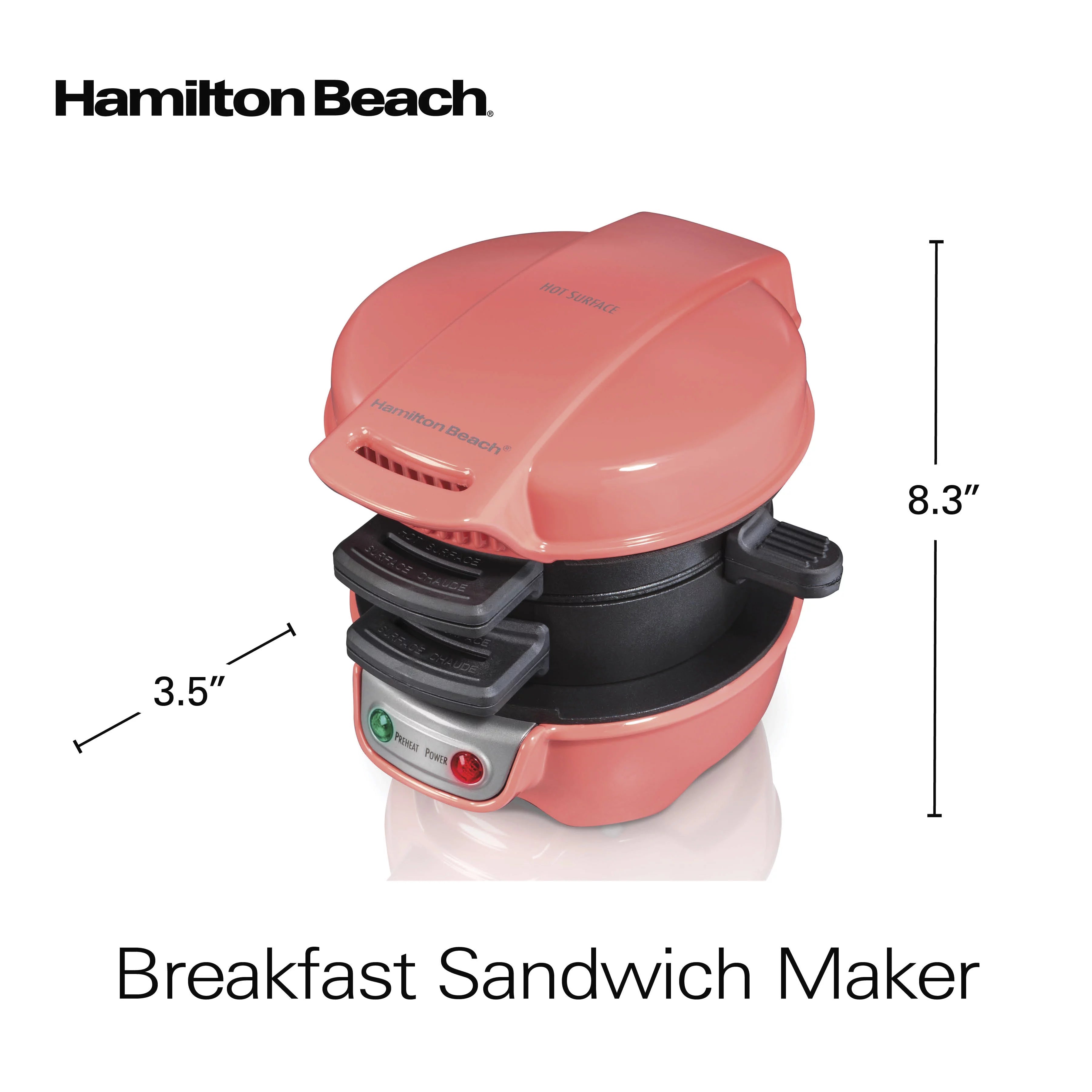 Breakfast Sandwich Maker with Egg Cooker Ring B516326
