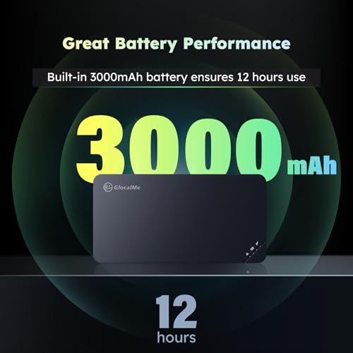 4G LTE Mobile Hotspot, Portable WiFi for Travel in 200+ Countries, No SIM Card Needed, 10 Devices, 1GB Data 90 Days U937500