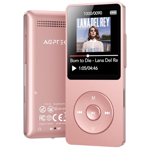 MP3 Player with Bluetooth 5.3, 1.8 Inch Screen, FM Radio, Voice Recorder I138