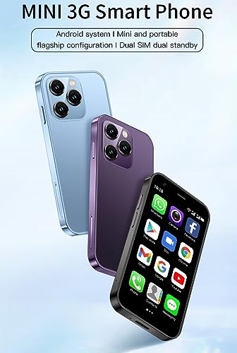 Mini Smartphone 3.0 Inch Unlocked 3G Dual SIM Mobile Phone (Purple) T14959