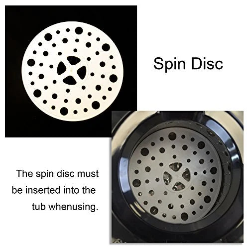 Spin Dryer for Swimsuits and Laundry, Water Extractor, Gray L593169